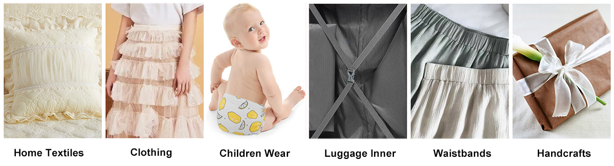 soft elastic mesh webbing for baby clothing