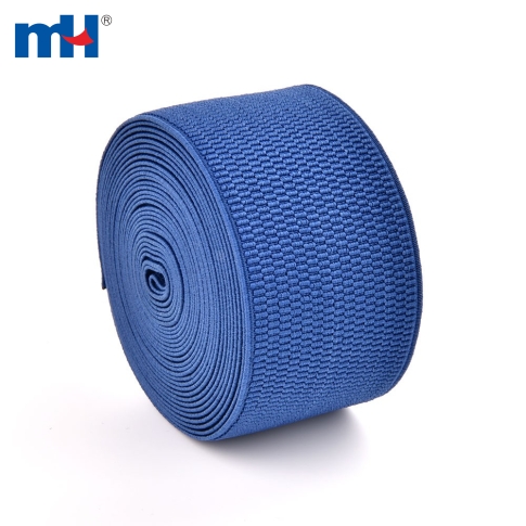 Poly Latex Woven Elastic Cuff Band in Blue