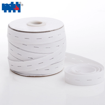 15mm Knitting Elastic Webbing with Button Hole