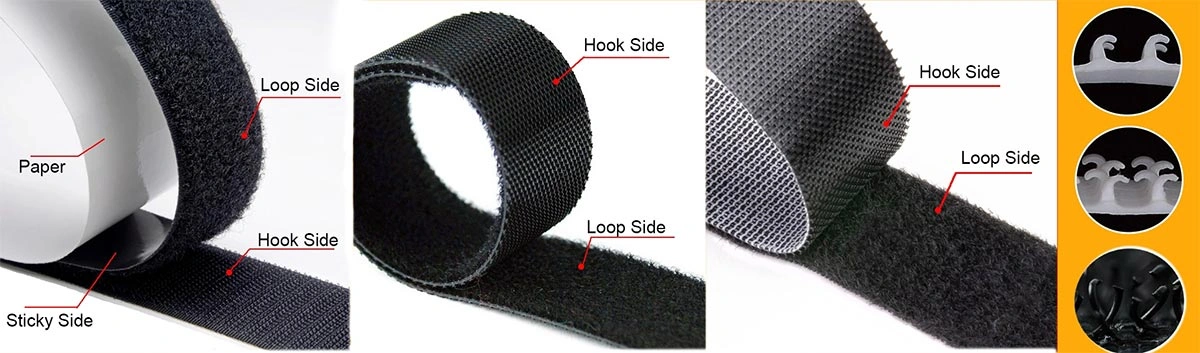 50mm Hook and Loop Fastener Velcro Tape from Chinese Factories