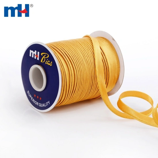 10mm Polyester Satin Bias Binding Tape Cord