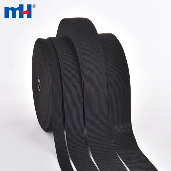 Black Knitted Elastic Tape