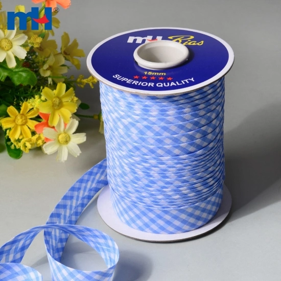 25mm Cotton Plaid Bias Binding Tape